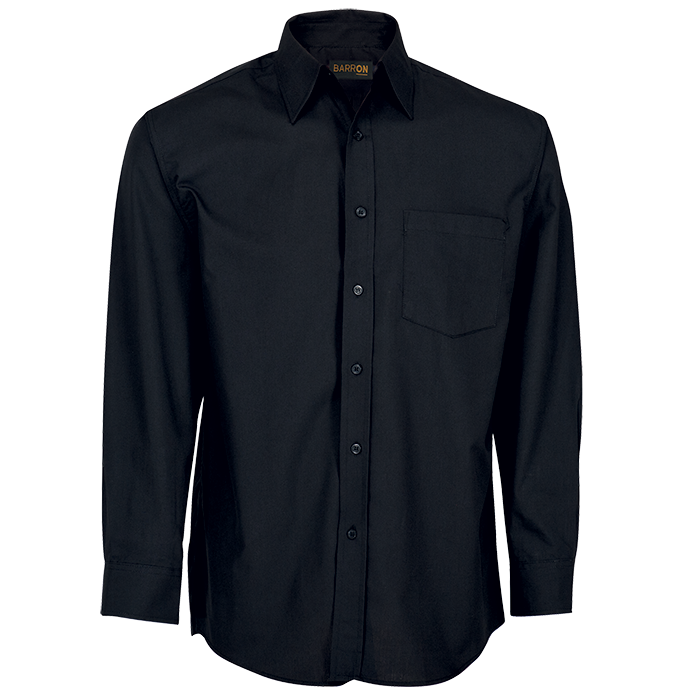 Basic Poly Cotton Men Long Sleeve Shirt