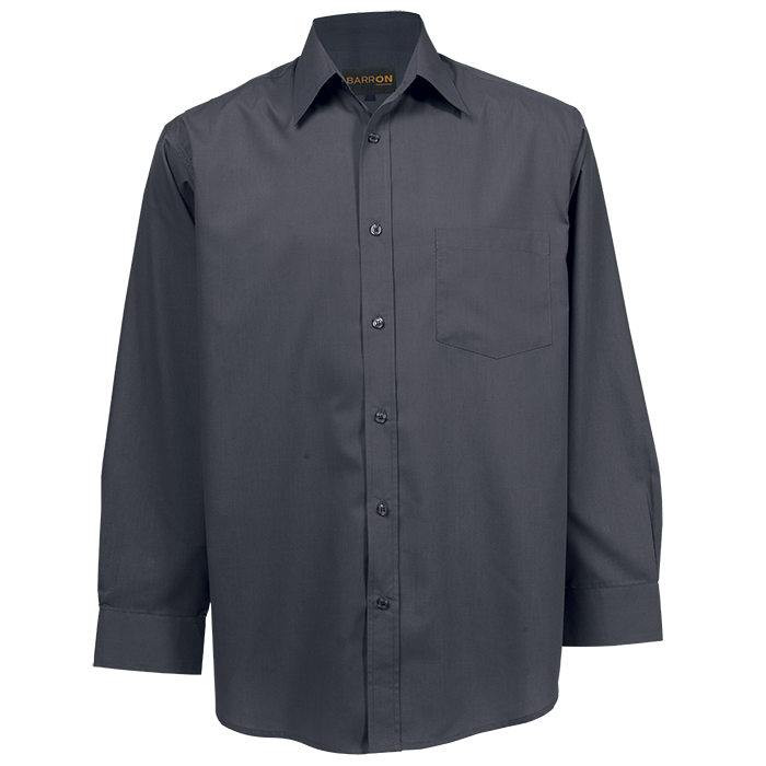 Basic Poly Cotton Men Long Sleeve Shirt
