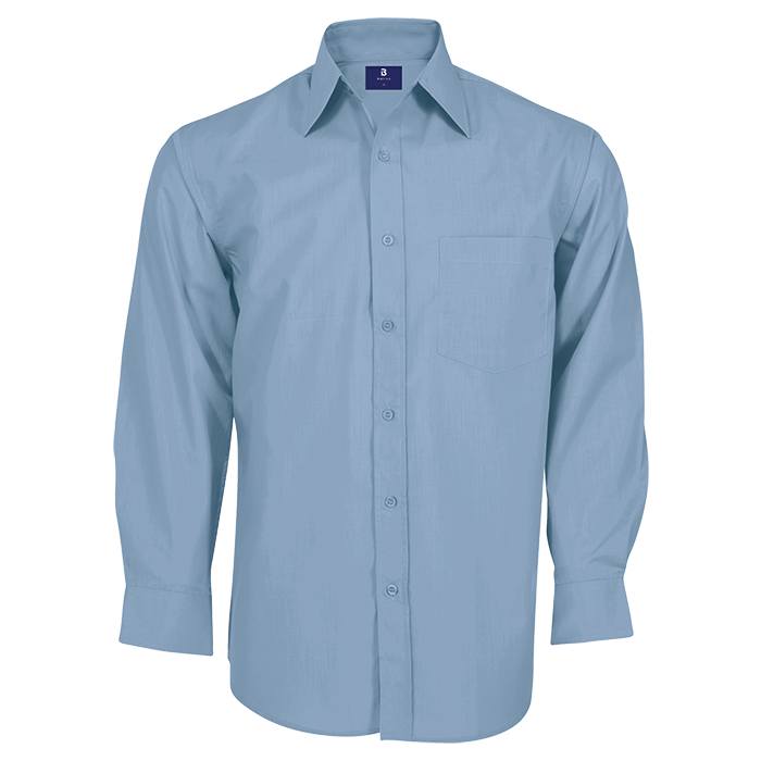 Basic Poly Cotton Men Long Sleeve Shirt