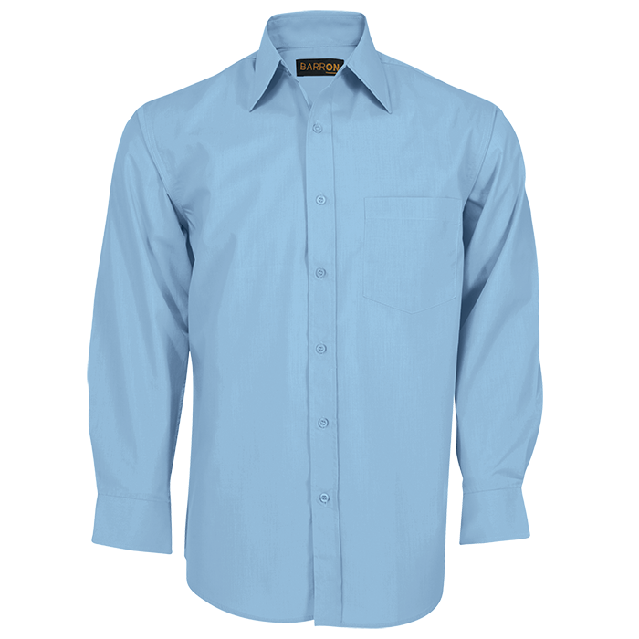 Basic Poly Cotton Men Long Sleeve Shirt