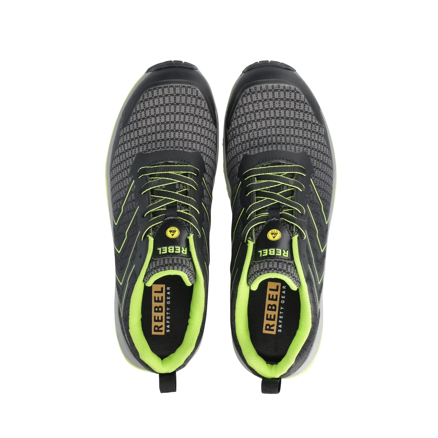 REBEL Men’s Light Industrial 2.0 Shoe Black Green