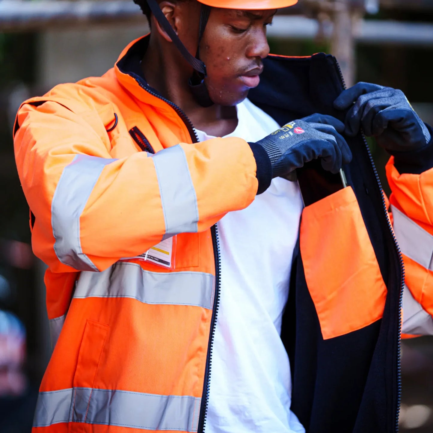 REBEL Thermoskin Bunny Jacket Hi-Viz Orange