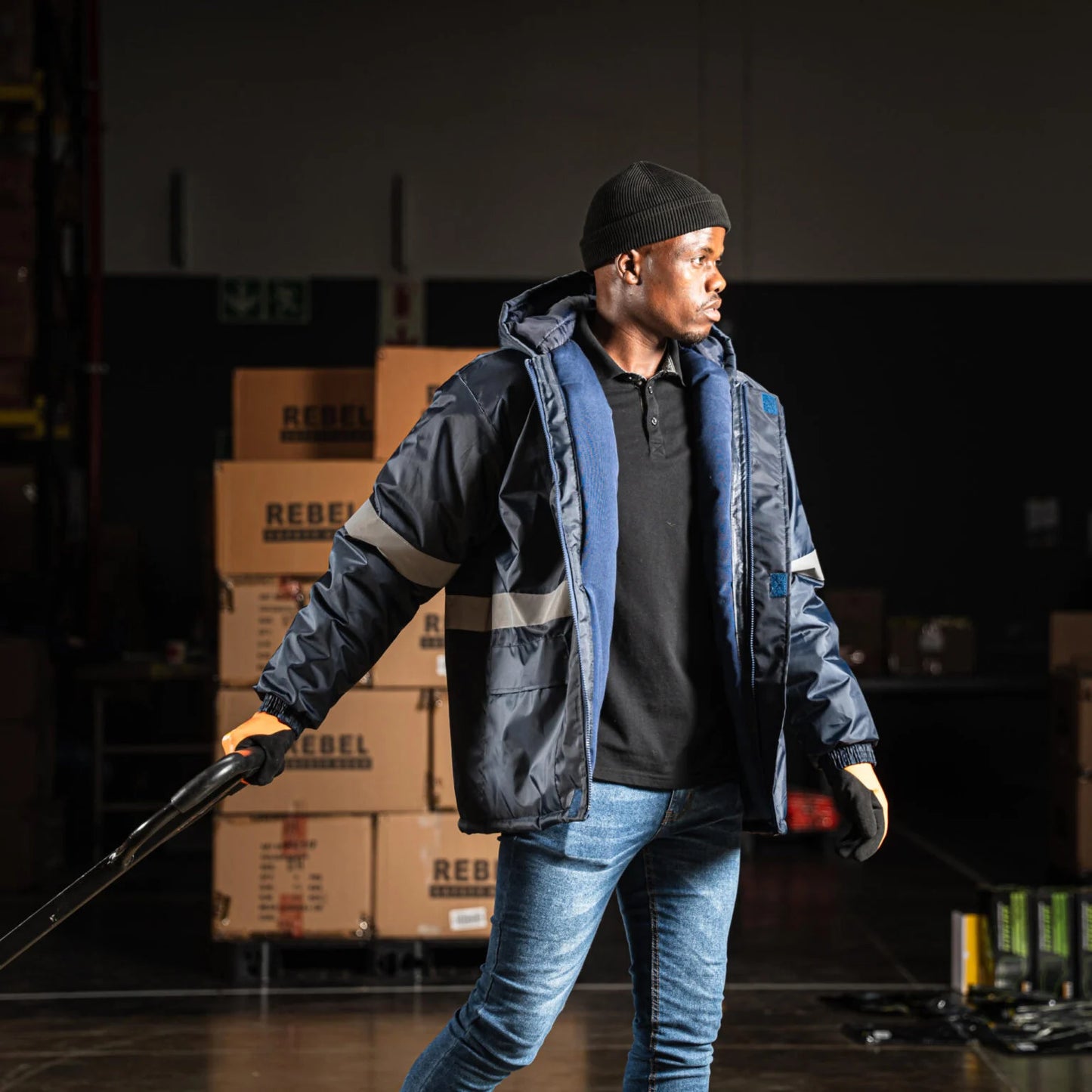 REBEL Thermoskin Freezer Jacket with Reflective Tape