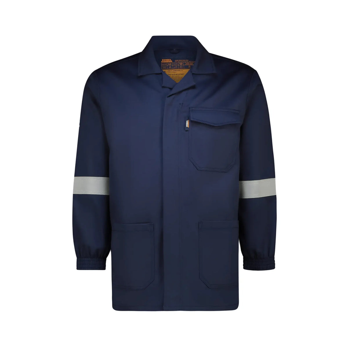 REBEL Workwear Conti Jacket D59 Acid/Flame Reflective Navy