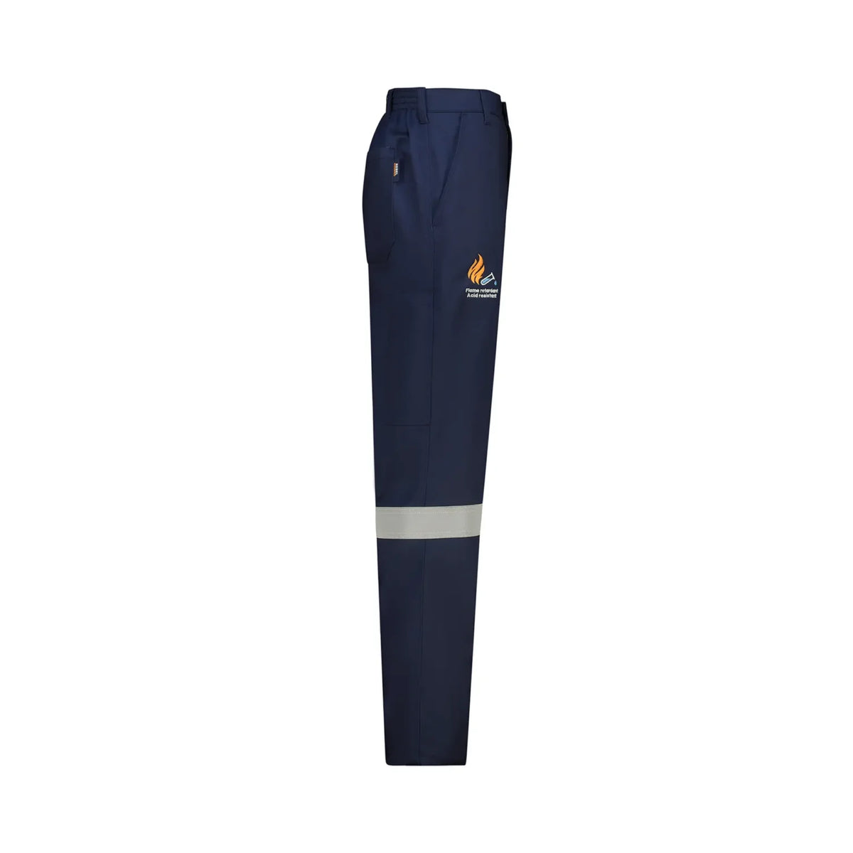 REBEL Workwear Conti Trousers D59 Acid/Flame Reflective Navy