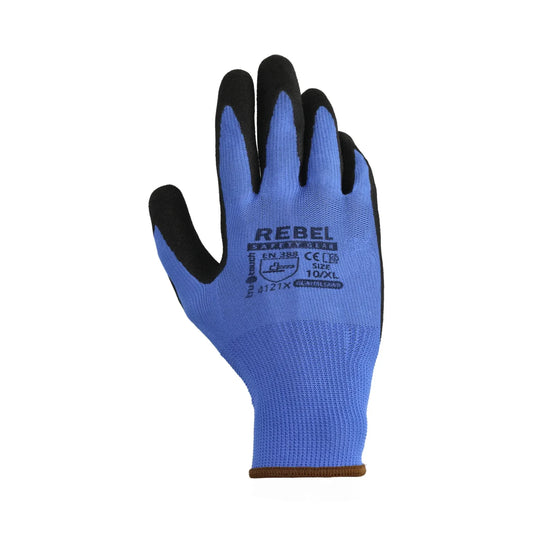 REBEL Tru Touch Blue Sandy Nitrile Gloves