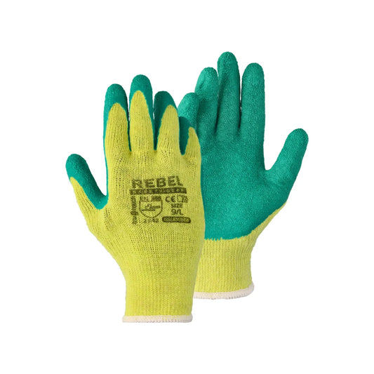 REBEL Tru Touch Green Latex Gloves