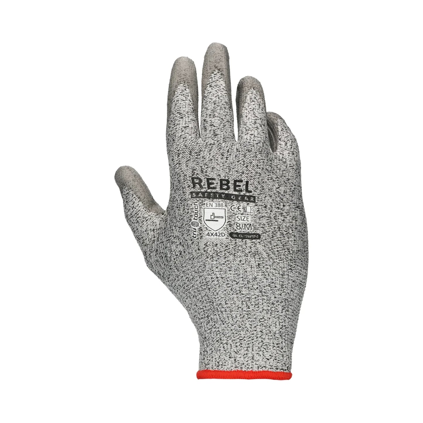 REBEL Tru Touch Cut 5 PU Wrist Gloves