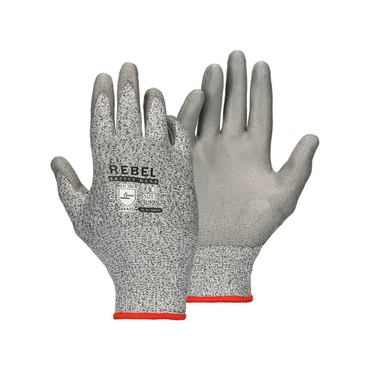 REBEL Tru Touch Cut 5 PU Wrist Gloves