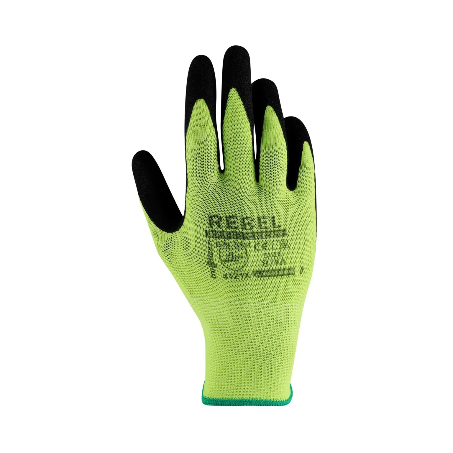 REBEL Tru Touch Hi-Viz Sandy Nitrile Single Dipped Gloves