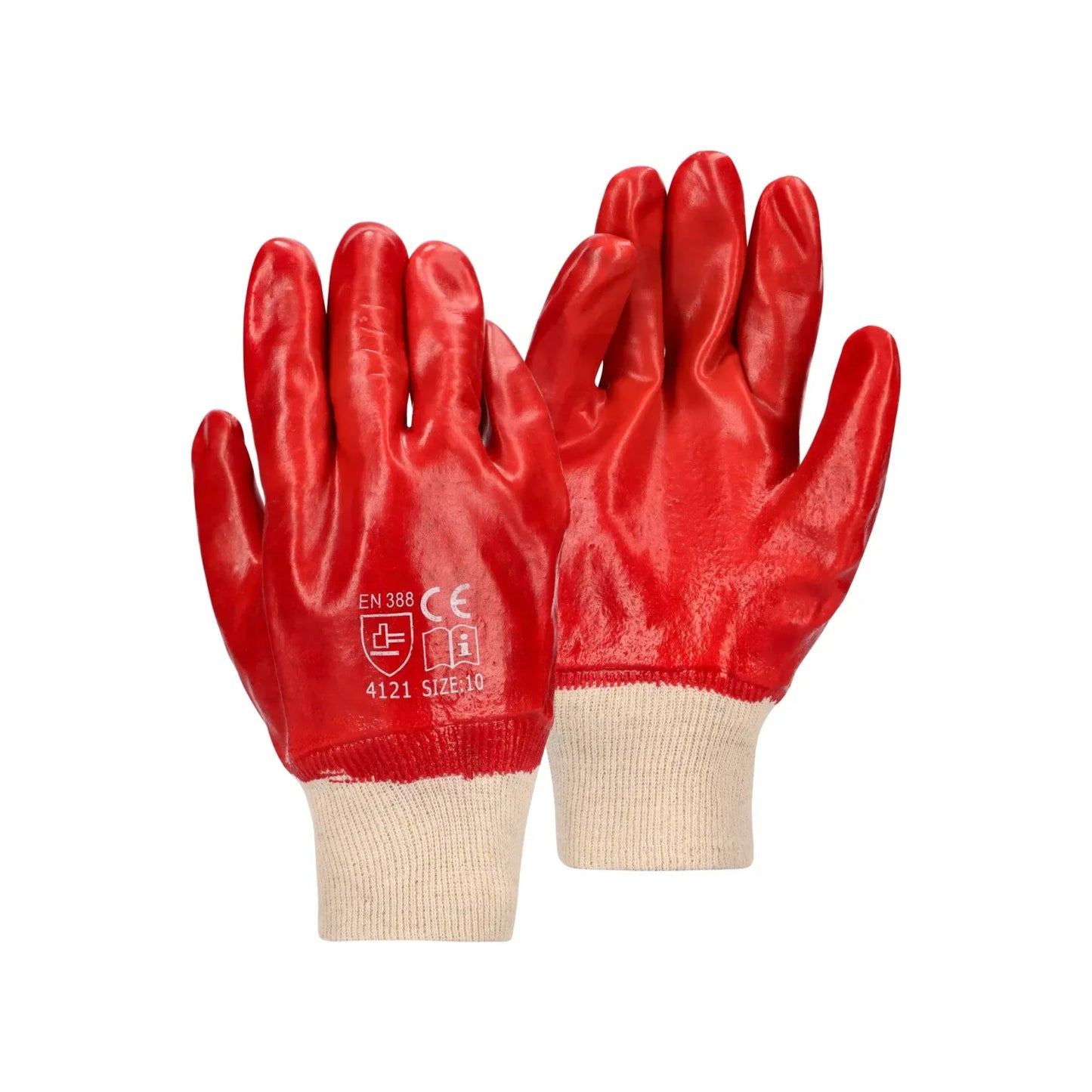 REBEL Tru Touch Red PVC Medium Weight Wrist Gloves