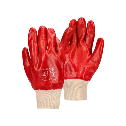 REBEL Tru Touch Red PVC Medium Weight Wrist Gloves