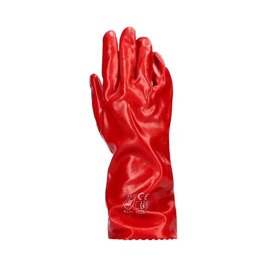 REBEL Tru Touch Red PVC Medium Weight Elbow Gloves