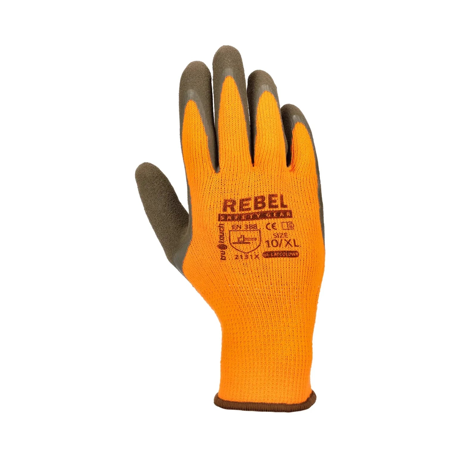 REBEL Tru Touch Orange Sandy Latex Cold Gloves
