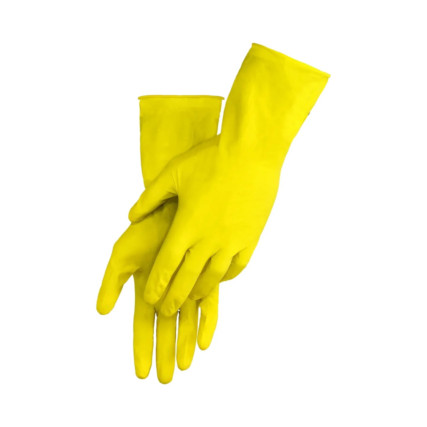 REBEL Tru Touch Yellow Rubber Household Gloves
