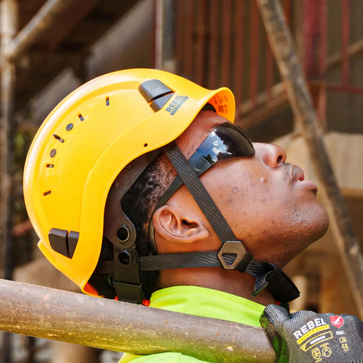 REBEL HALO 1000 Industrial Helmet with Chin Strap