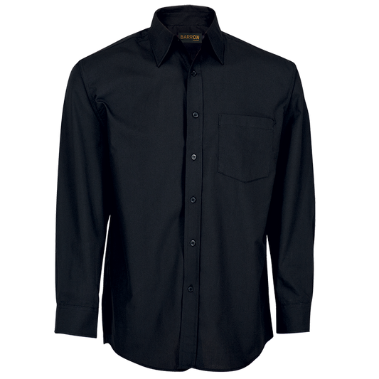 Basic Poly Cotton Men Long Sleeve Shirt