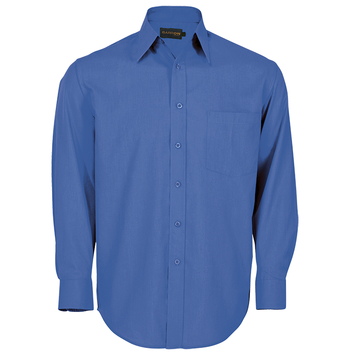 Basic Poly Cotton Men Long Sleeve Shirt
