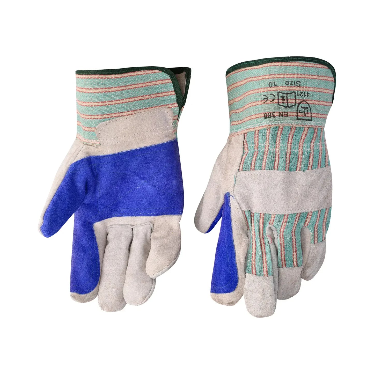 REBEL Tru Touch Leather Rigger Candy-Striped Gloves