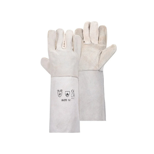 REBEL Tru Touch Chrome Leather Gloves Elbow Length