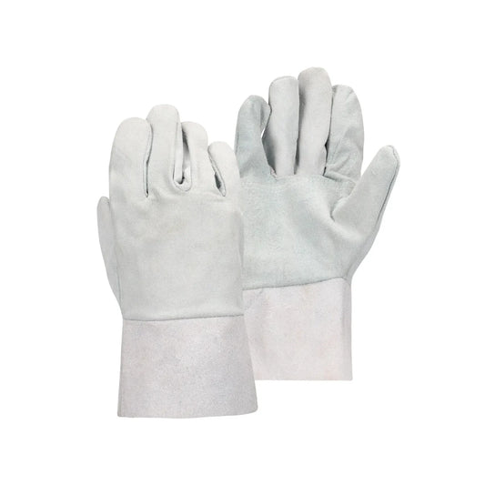 REBEL Tru Touch Chrome Leather Gloves Wrist Length