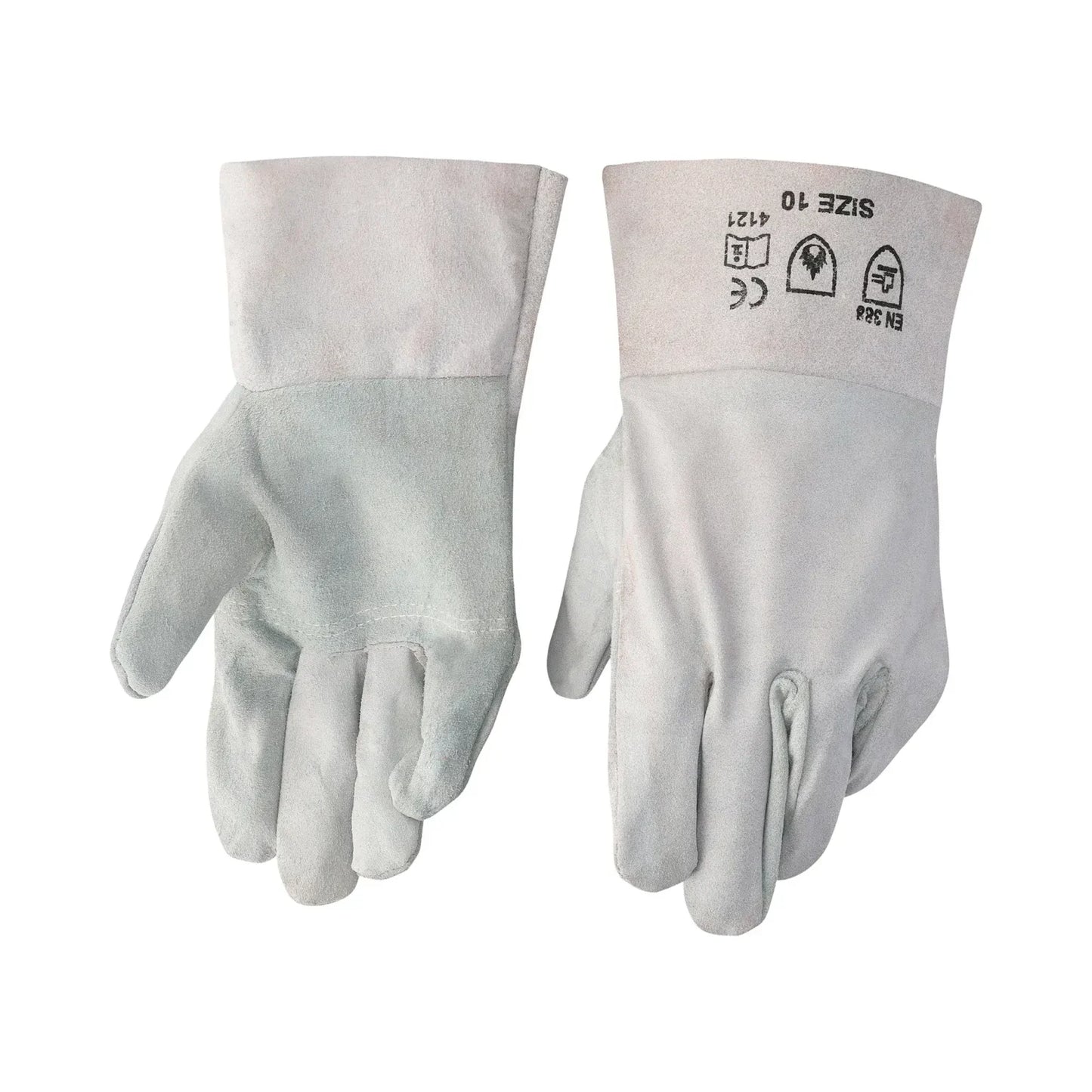 REBEL Tru Touch Chrome Leather Gloves Wrist Length