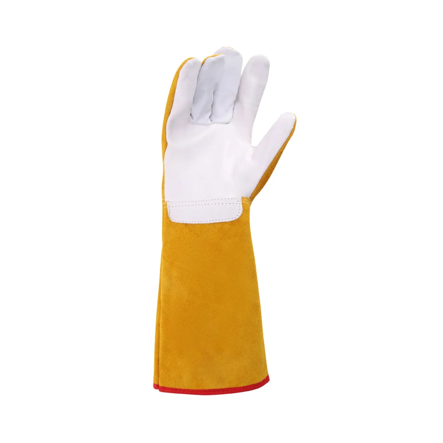 REBEL Tru Touch Yellow Split/Grain Leather Tig Welders Elbow Gloves