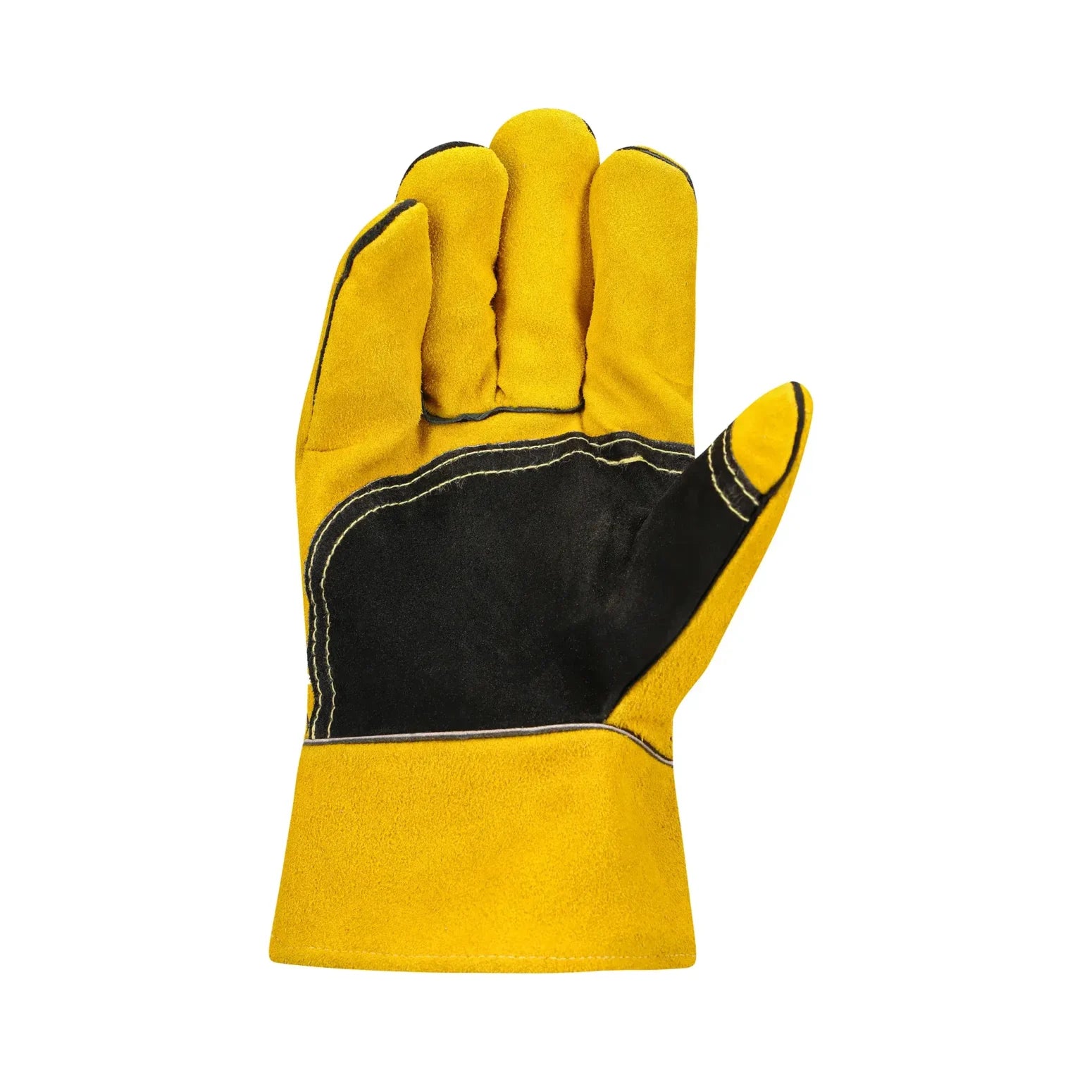 REBEL Tru Touch Yellow Lined Welders Superior Wrist Length Gloves