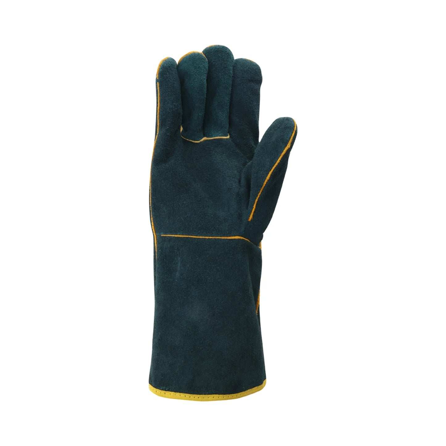 REBEL Tru Touch Green Lined Welders Elbow Gloves 35cm