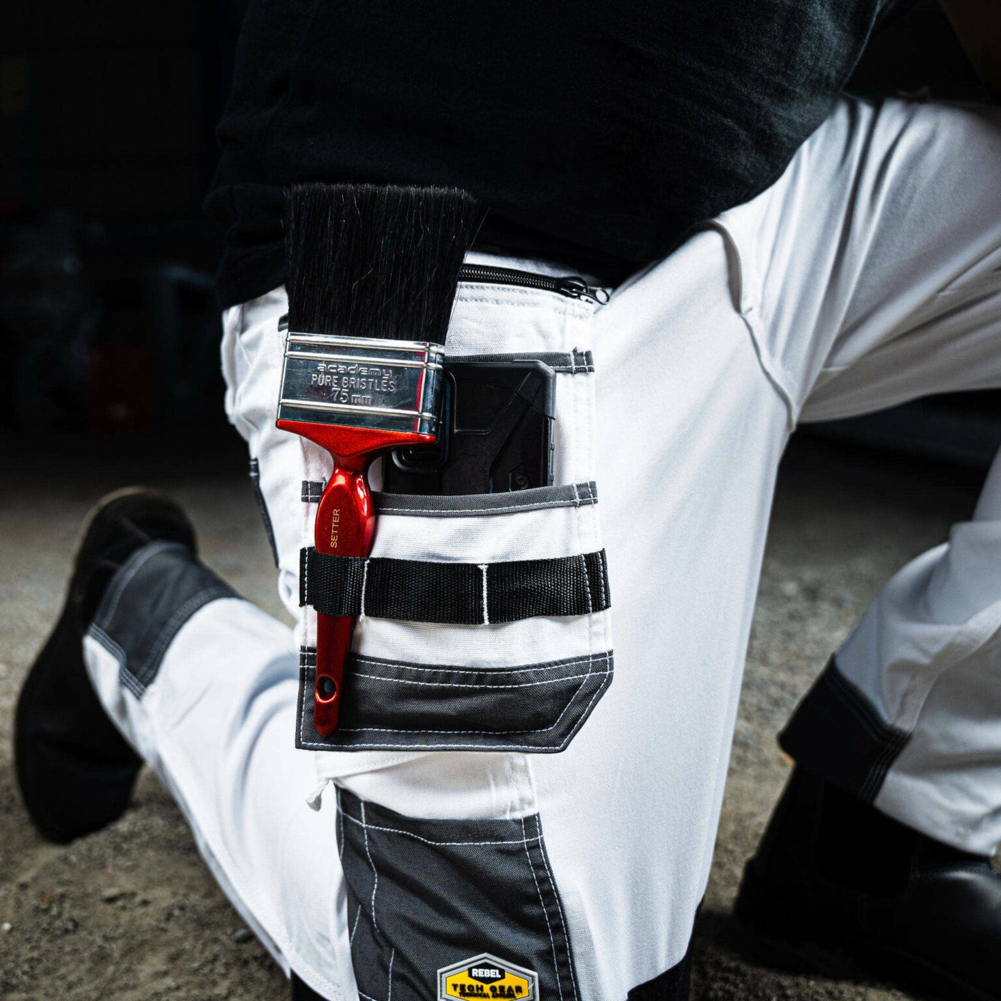 REBEL Men’s Tech Gear Trousers Arctic White