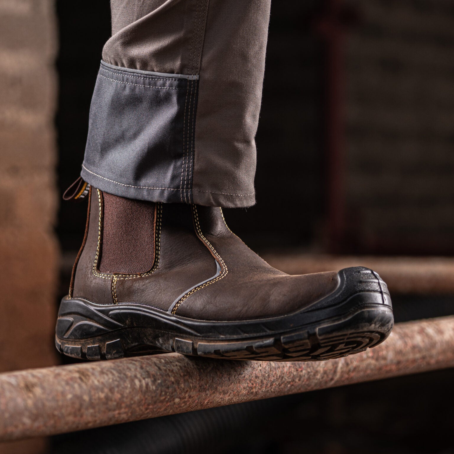 REBEL Anvil Chelsea Boot Brown