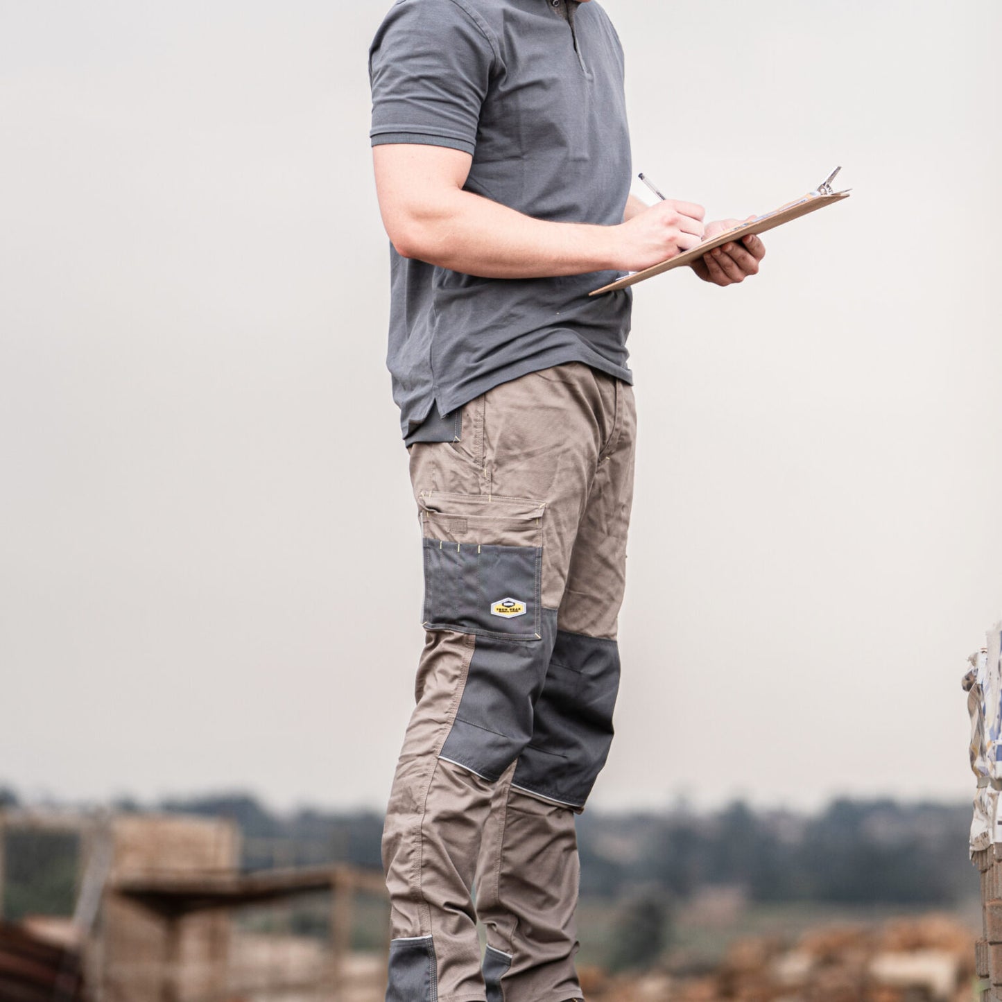 REBEL Men’s Tech Gear Trousers Desert Dust