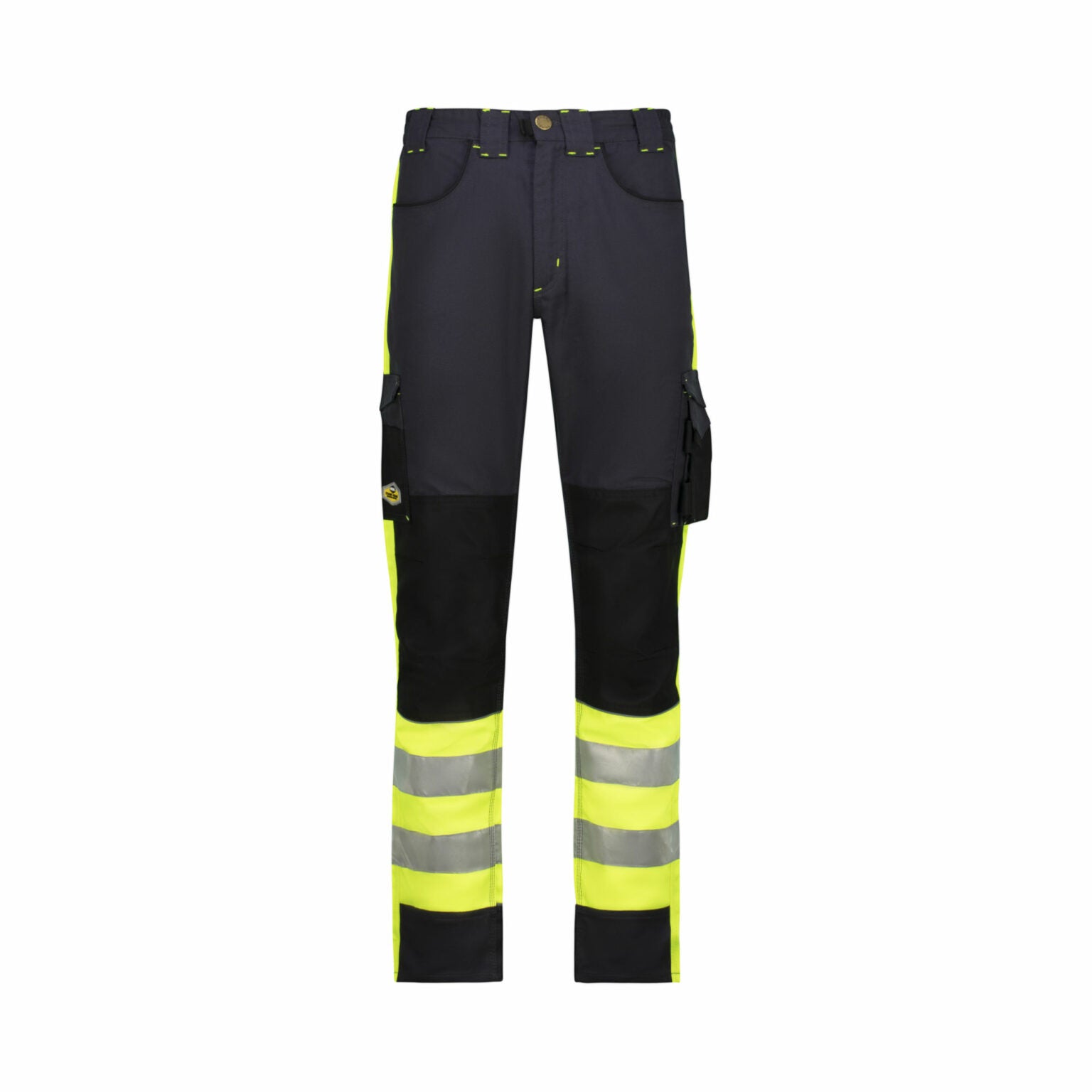 REBEL Men’s Tech Gear Trousers NightGlo Lime and Gun Metal