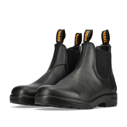 REBEL Urban Retro Classic Chelsea Boot Black