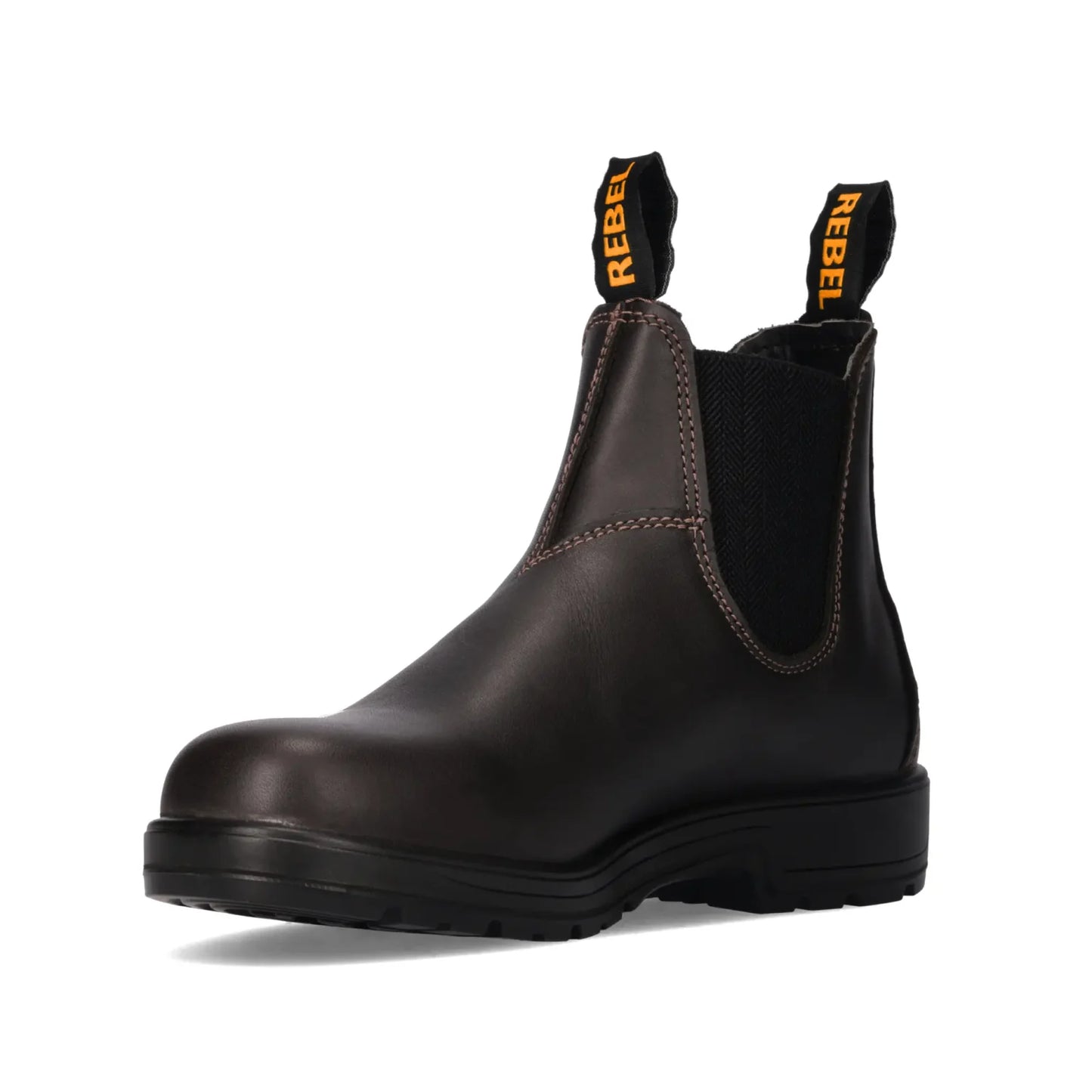 REBEL Urban Retro Classic Chelsea Boot Dark Brown