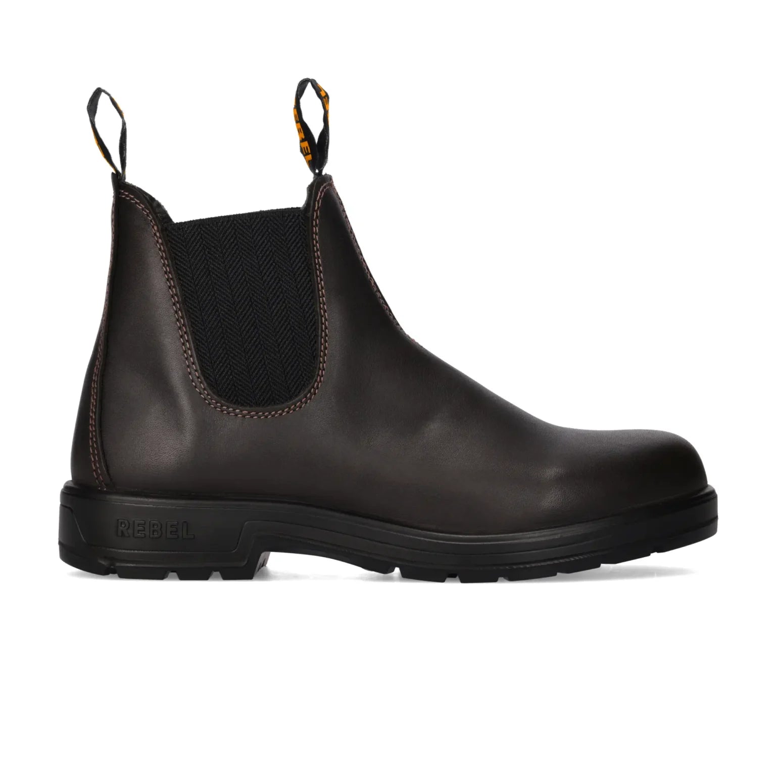 REBEL Urban Retro Classic Chelsea Boot Dark Brown