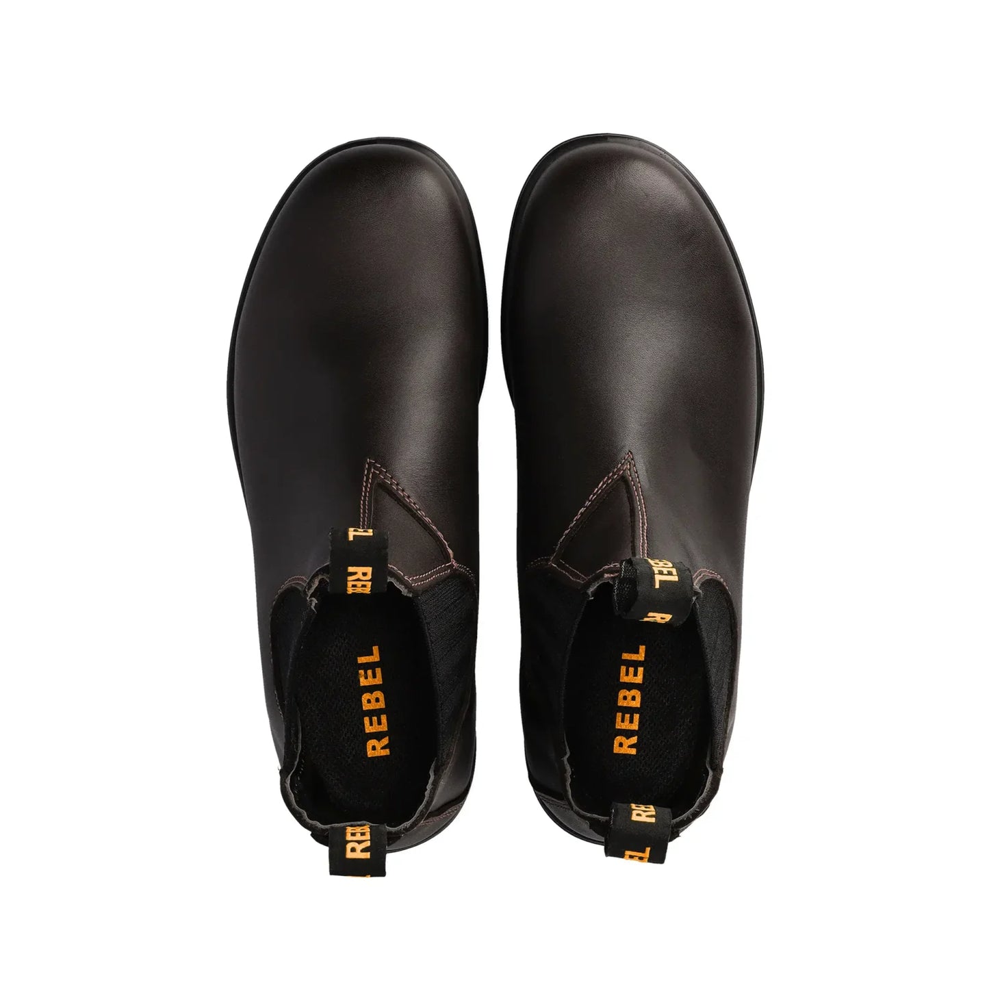 REBEL Urban Retro Classic Chelsea Boot Dark Brown