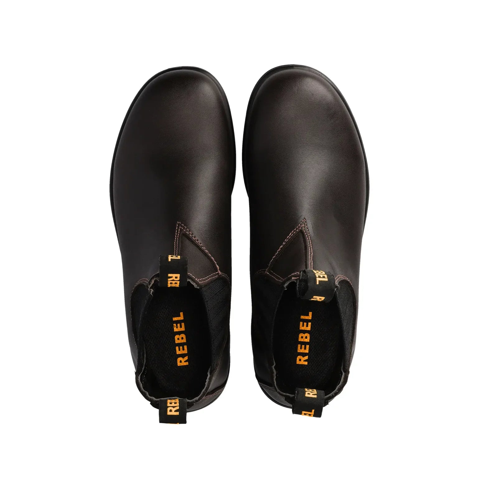 REBEL Urban Retro Classic Chelsea Boot Dark Brown