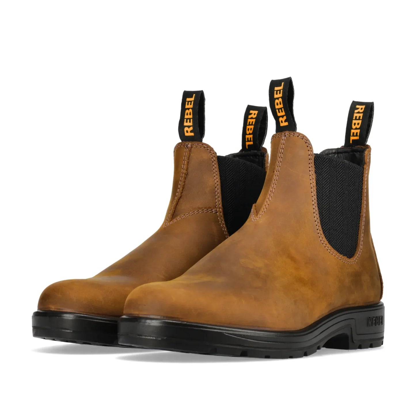REBEL Urban Retro Classic Chelsea Boot Rustic Brown