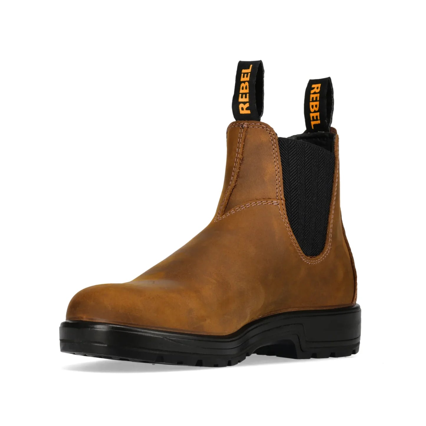 REBEL Urban Retro Classic Chelsea Boot Rustic Brown