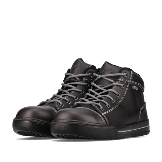 REBEL Hi Top Boot Black