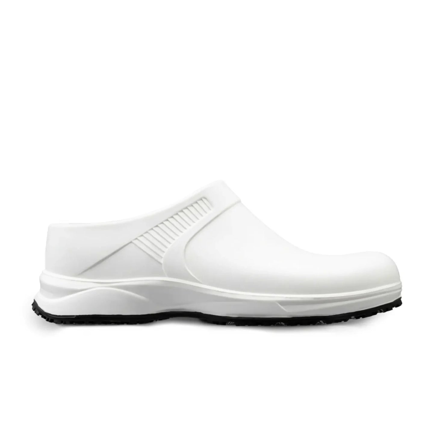 REBEL Cruiza Chef-Pro Slip-on Clog No Strap White and Black
