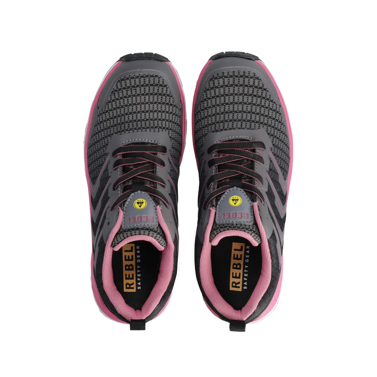 REBEL Ladies Light Industrial 2.0 Shoe Black Pink